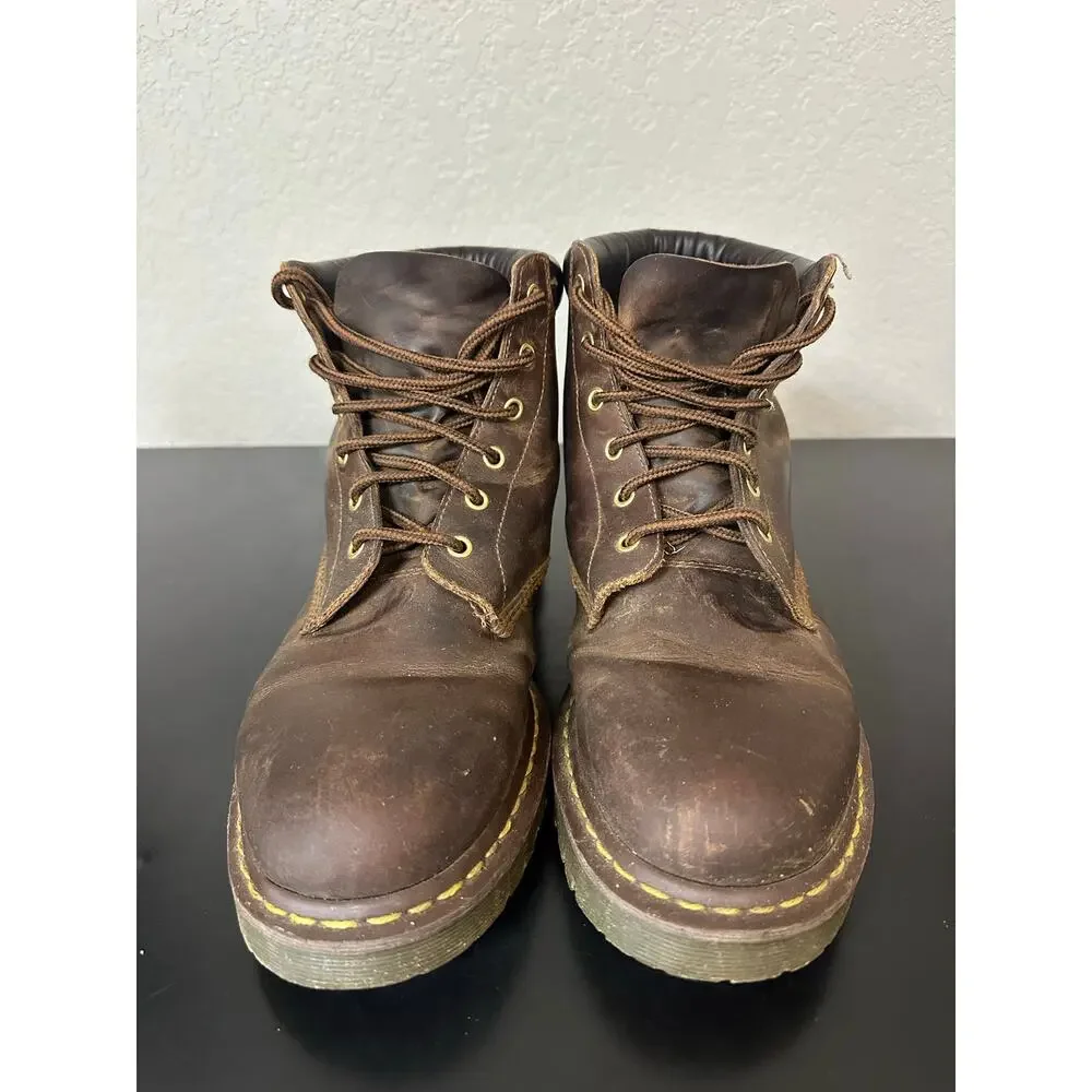 Doc Dr Martens Leather Boots Men 14 Grunge Twee Chunky Y2K Streetwear Edgy Punk